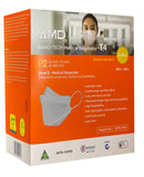 AMD MASKS NANO-TECH P2 / N95 Respirator Earloop Black - Pack of 50