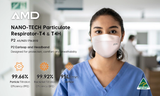 AMD MASKS NANO-TECH P2 Medical Respirator 4-layer with Headband (T4HL) Single
