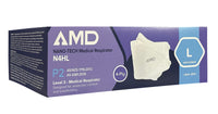 AMD MASKS NANO-TECH P2 Medical Respirator N4HS Headband Pack of 25 - Large