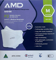 AMD MASKS NANO-TECH P2 Medical Respirator N4HS Headband Pack of 50 - Medium