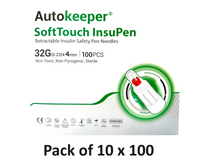 SMEE SoftTouch InsuPen Retractable Insulin Safety Pen Needles 4MM 32G -  Buy 10 Packs - 1000PCS