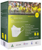 AMD MASKS NANO-TECH FFP2/P2 (N95) Particulate Respirator with Four Layers - Buy 3 Pack of 50 Masks